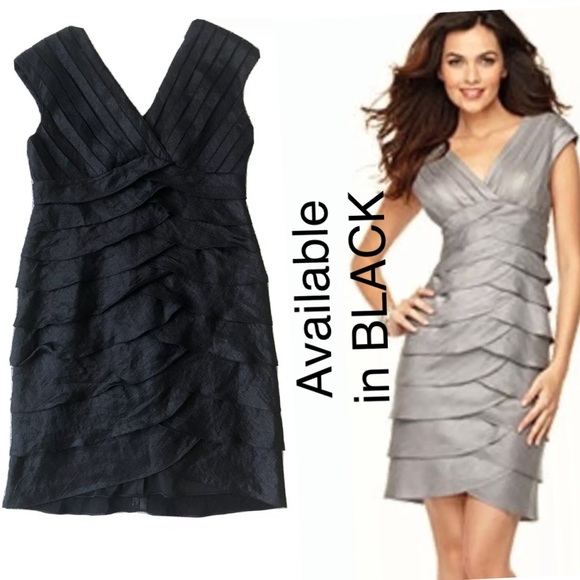 Adrianna Papell Dresses & Skirts - Adrianna Papell sz 10 Black flutter cocktail dress